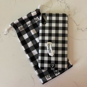 Loopy Case for iPhone XS Max - Black and White Plaid